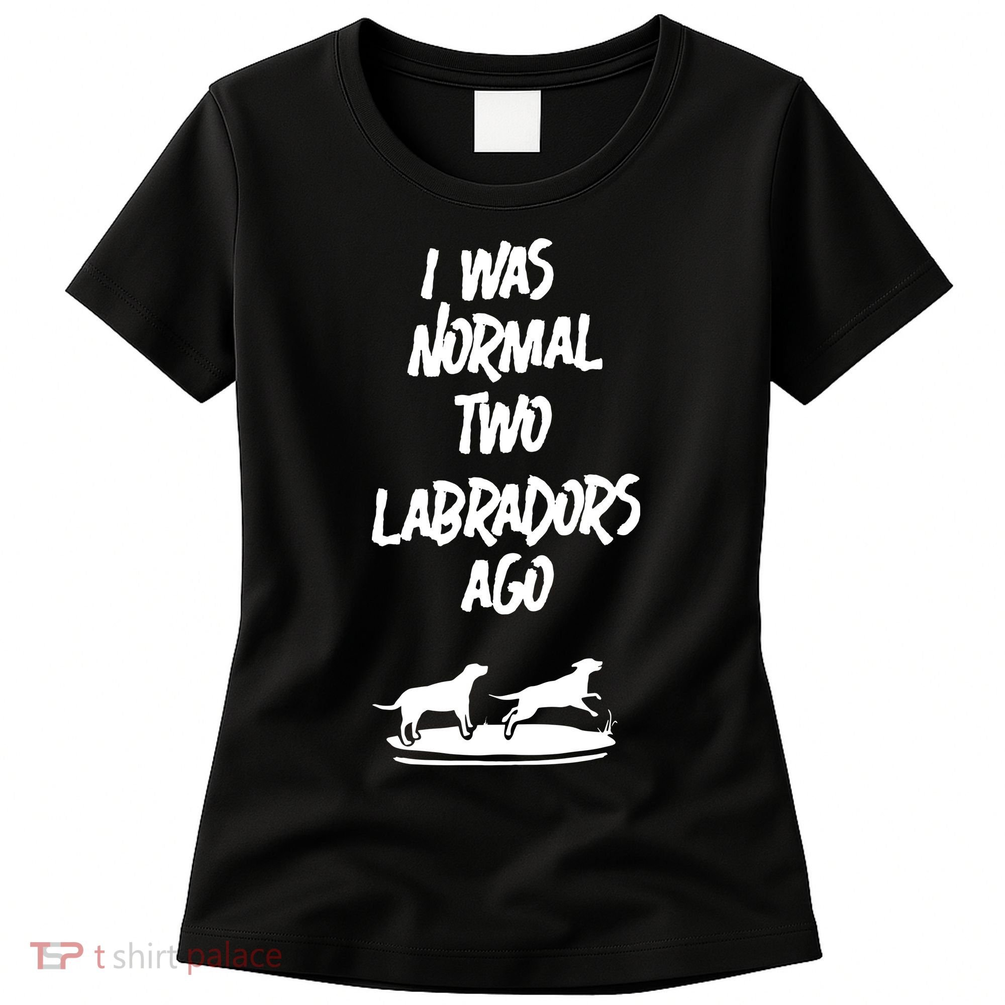 2 Two Labrador Retriever Ago Black Yellow Chocolate Lab Women's T-Shirt