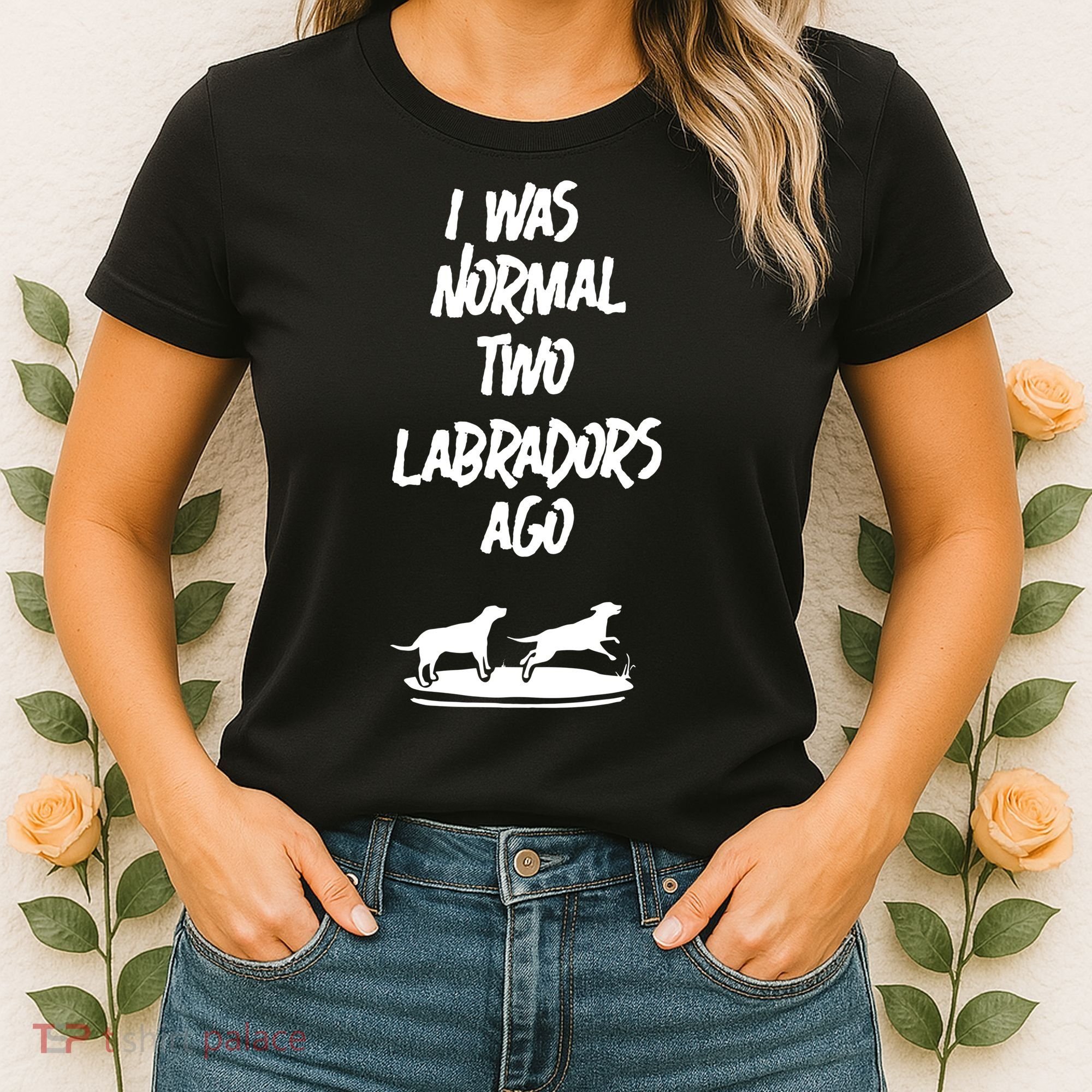 2 Two Labrador Retriever Ago Black Yellow Chocolate Lab Women's T-Shirt