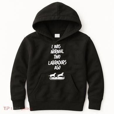 2 Two Labrador Retriever Ago Black Yellow Chocolate Lab Kids Hoodie