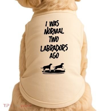 2 Two Labrador Retriever Ago Black Yellow Chocolate Lab Doggie Tank