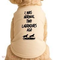 2 Two Labrador Retriever Ago Black Yellow Chocolate Lab Doggie Tank thumb 0