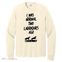 2 Two Labrador Retriever Ago Black Yellow Chocolate Lab Long Sleeve Shirt thumb 0
