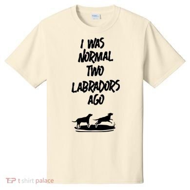 2 Two Labrador Retriever Ago Black Yellow Chocolate Lab T-Shirt