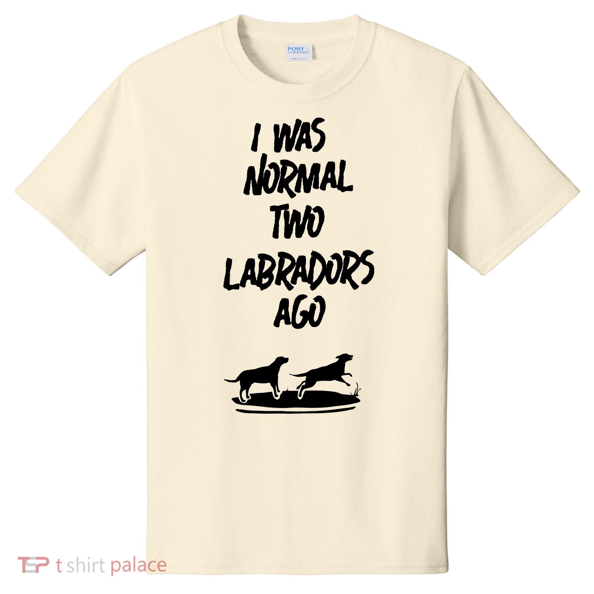 2 Two Labrador Retriever Ago Black Yellow Chocolate Lab T-Shirt