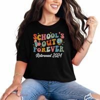 2024 Teacher Retirement SchoolS Out Forever Comfort Colors T-Shirt thumb 0