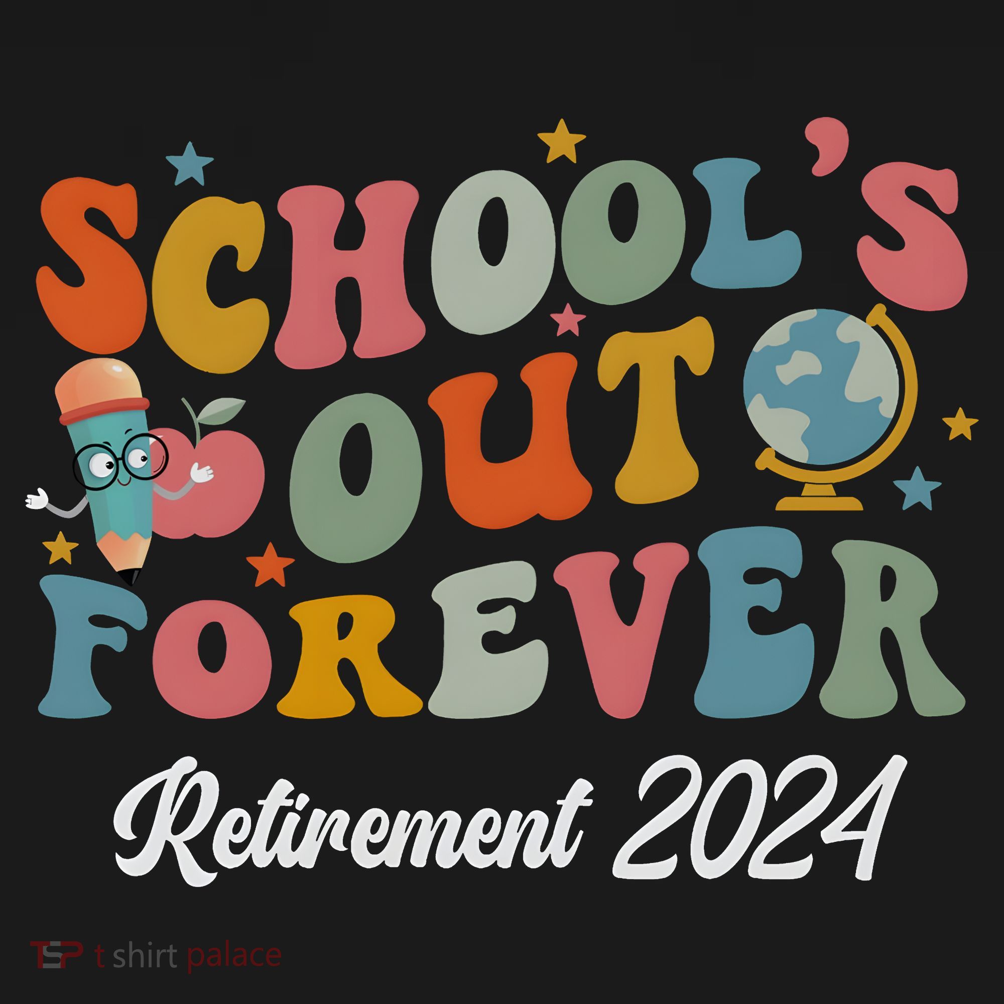 2024 Teacher Retirement SchoolS Out Forever Long Sleeve Pajama Set