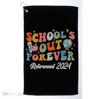 2024 Teacher Retirement SchoolS Out Forever Golf Towel thumb 0