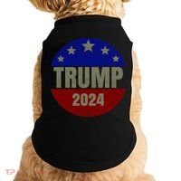 2024 Trump, Save America Again USA Flag Doggie Tank thumb 0