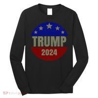 2024 Trump, Save America Again USA Flag Long Sleeve Shirt thumb 0