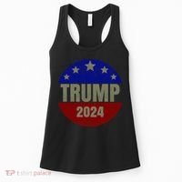 2024 Trump, Save America Again USA Flag Women's Tank Top thumb 0