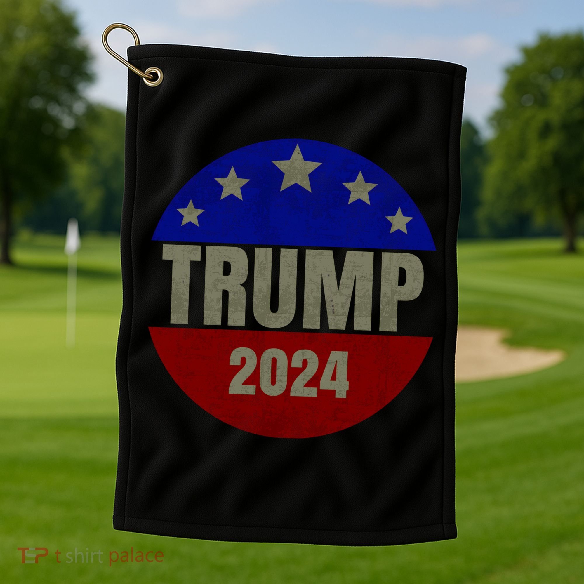 2024 Trump, Save America Again USA Flag Golf Towel