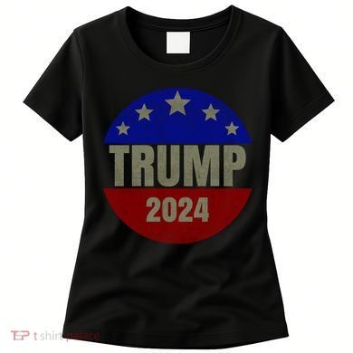 2024 Trump, Save America Again USA Flag Women's T-Shirt