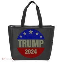2024 Trump, Save America Again USA Flag Tote Bag thumb 0