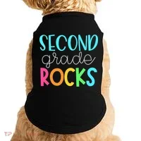 2nd Teacher Team - Second Grade Rocks Doggie Tank thumb 0