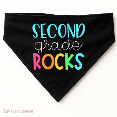 2nd Teacher Team - Second Grade Rocks USA-Made Doggie Bandana
