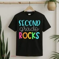 2nd Teacher Team - Second Grade Rocks T-Shirt thumb 2