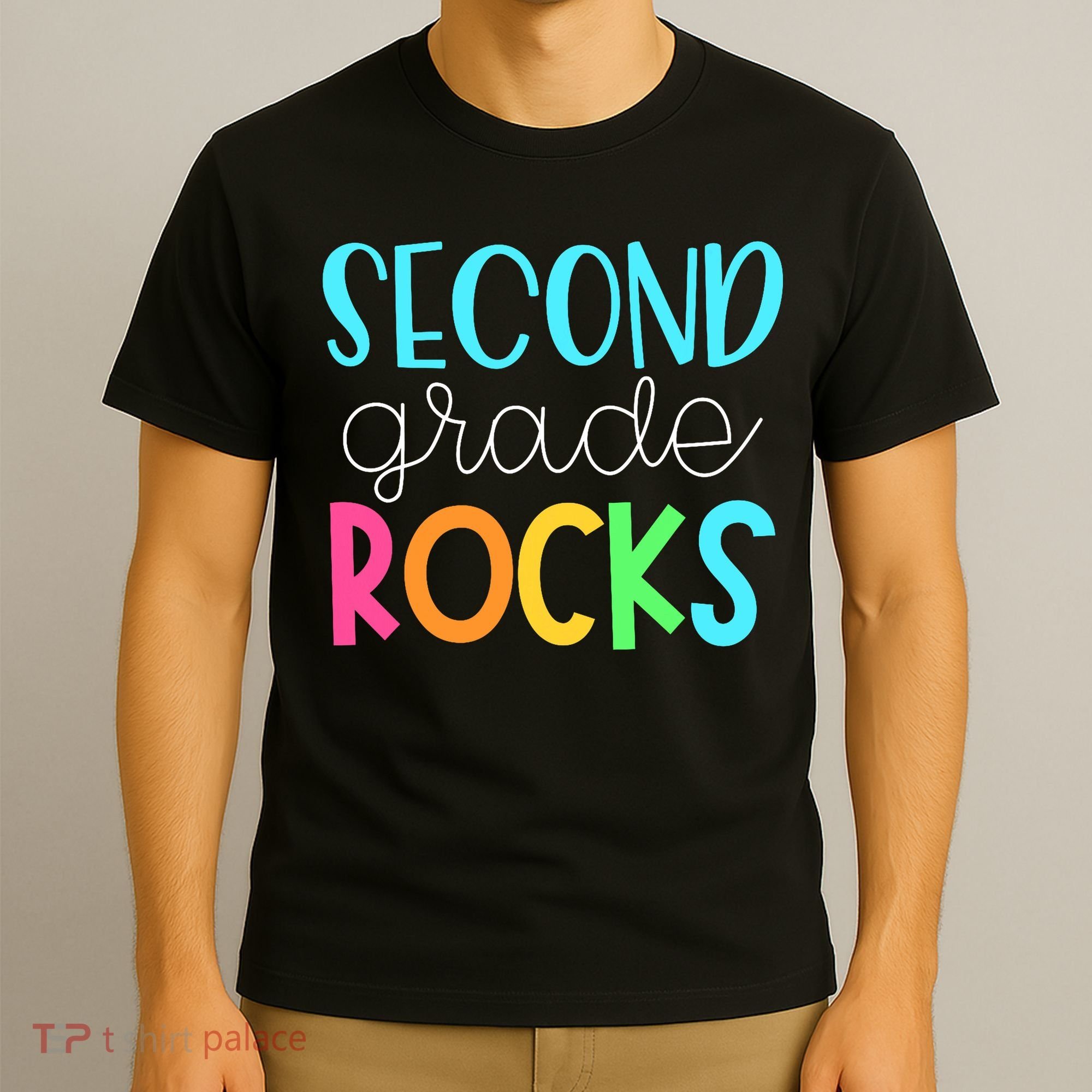 2nd Teacher Team - Second Grade Rocks T-Shirt