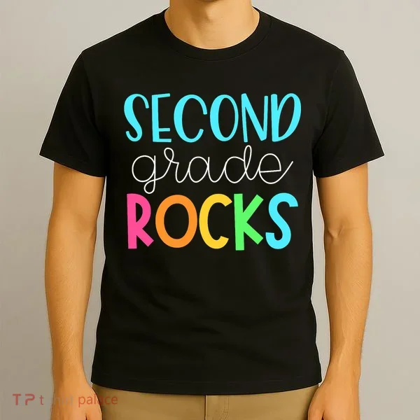 2nd Teacher Team - Second Grade Rocks T-Shirt