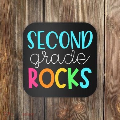 2nd Teacher Team - Second Grade Rocks Coaster