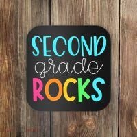 2nd Teacher Team - Second Grade Rocks Coaster thumb 0