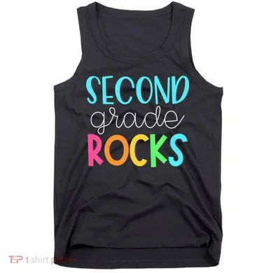 2nd Teacher Team - Second Grade Rocks Tank Top