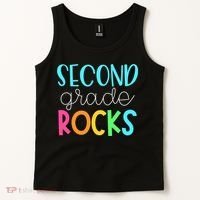 2nd Teacher Team - Second Grade Rocks Tank Top thumb 2