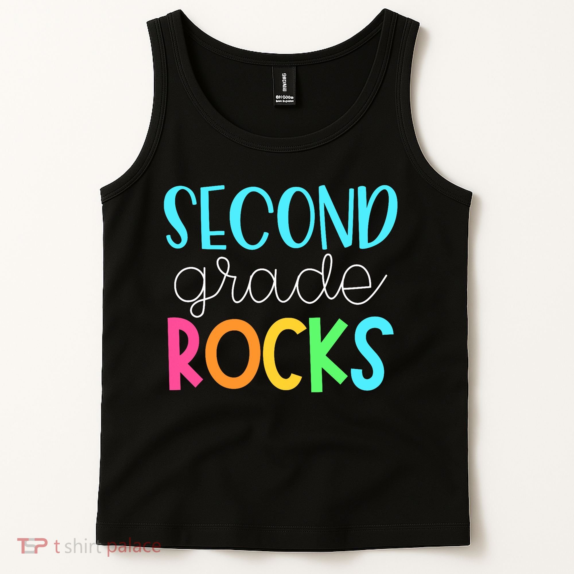 2nd Teacher Team - Second Grade Rocks Tank Top