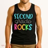 2nd Teacher Team - Second Grade Rocks Tank Top thumb 3