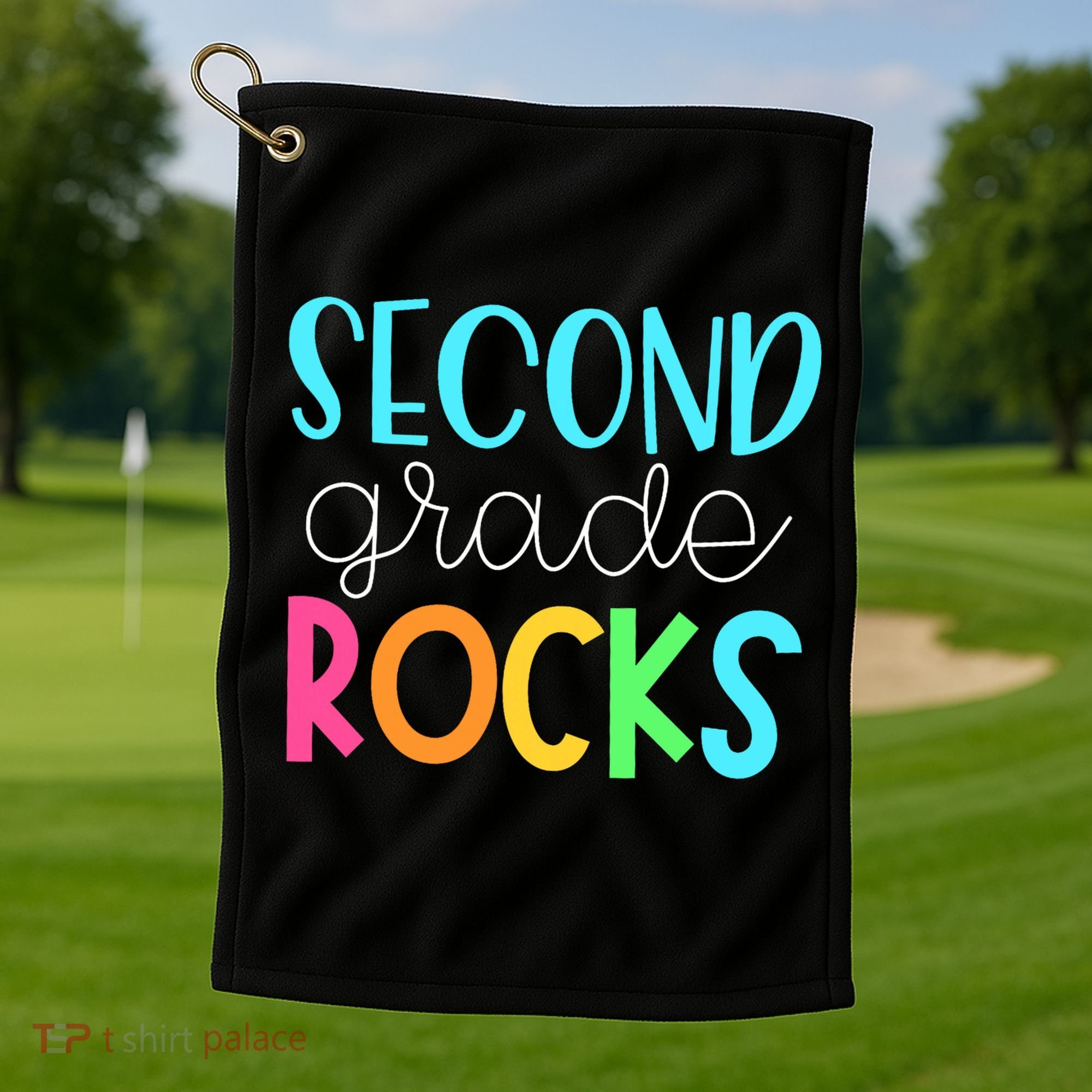 2nd Teacher Team - Second Grade Rocks Golf Towel