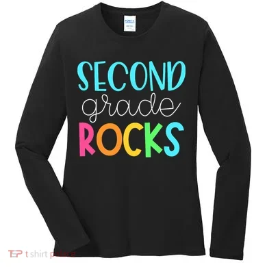 2nd Teacher Team - Second Grade Rocks Women's Long Sleeve Shirt