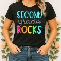 2nd Teacher Team - Second Grade Rocks Women's T-Shirt thumb 2