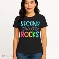 2nd Teacher Team - Second Grade Rocks Women's T-Shirt thumb 4