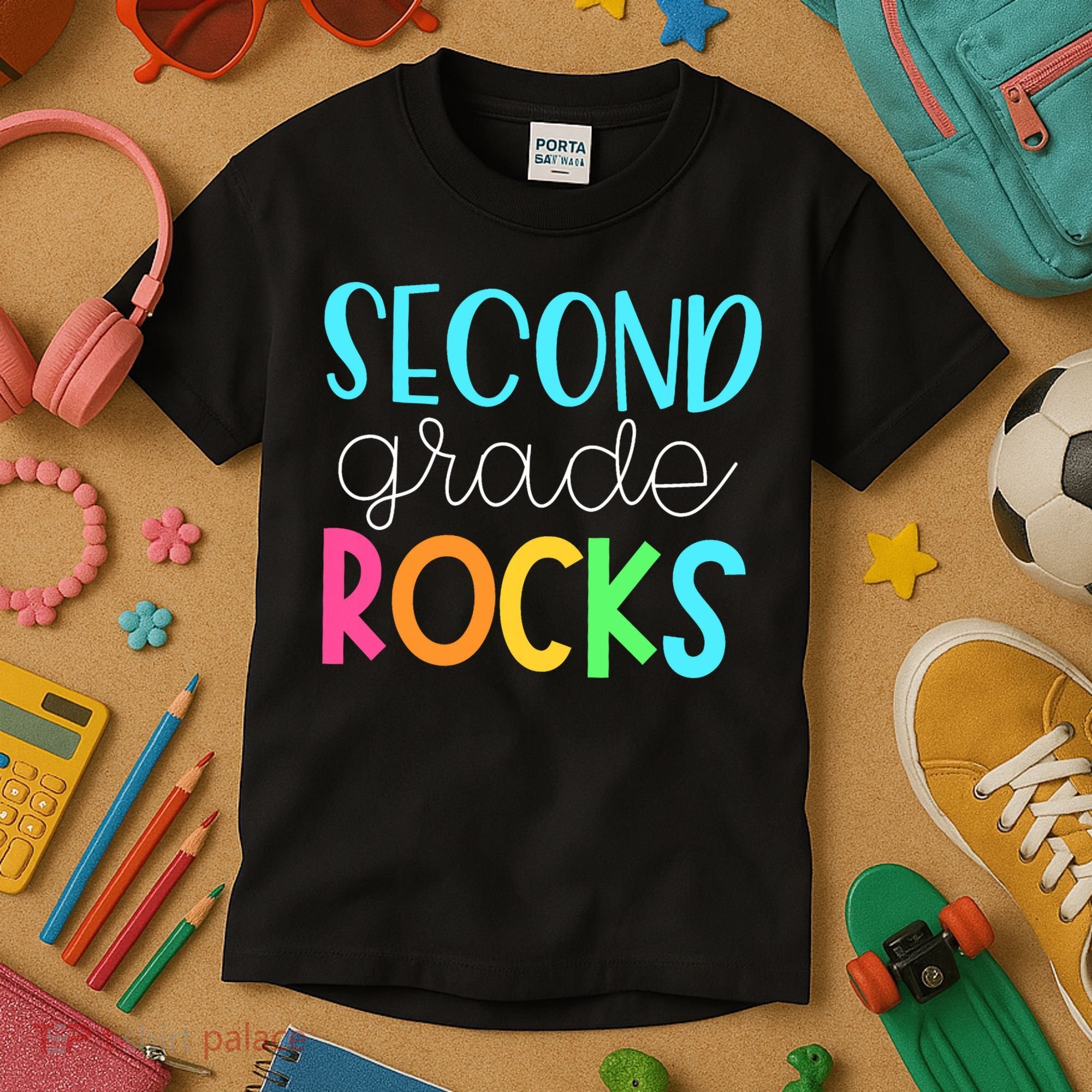 2nd Teacher Team - Second Grade Rocks Kids T-Shirt