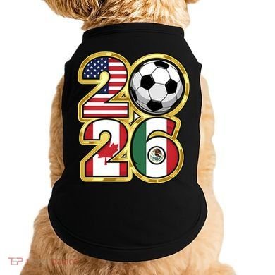  2026 USA Canada Mexico Soccer Cup Doggie Tank