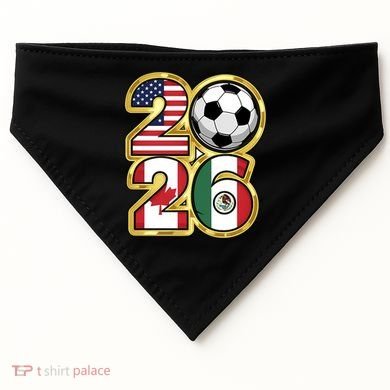  2026 USA Canada Mexico Soccer Cup USA-Made Doggie Bandana