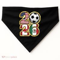  2026 USA Canada Mexico Soccer Cup USA-Made Doggie Bandana thumb 0