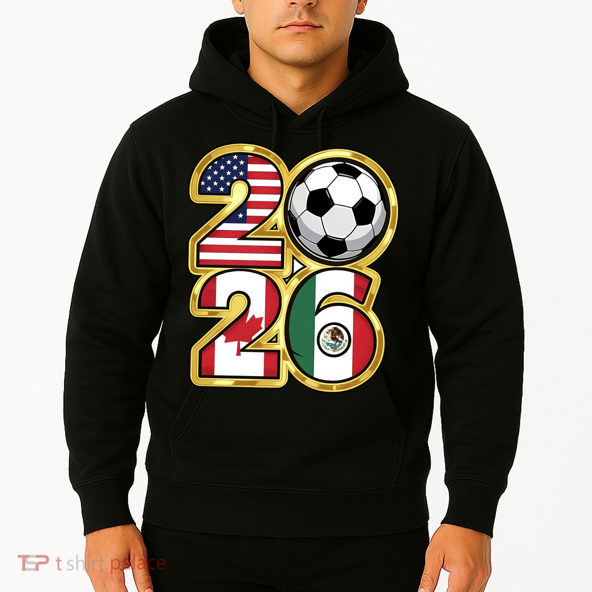  2026 USA Canada Mexico Soccer Cup Hoodie