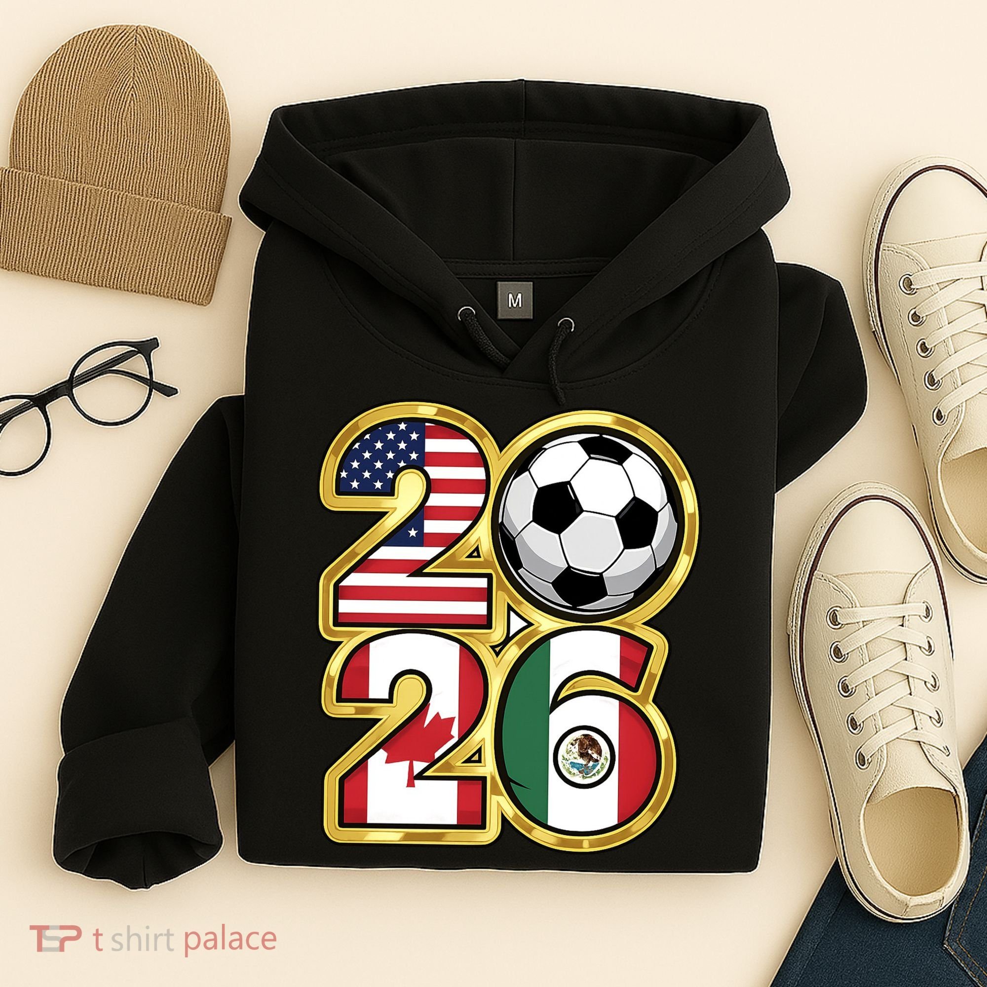  2026 USA Canada Mexico Soccer Cup Hoodie