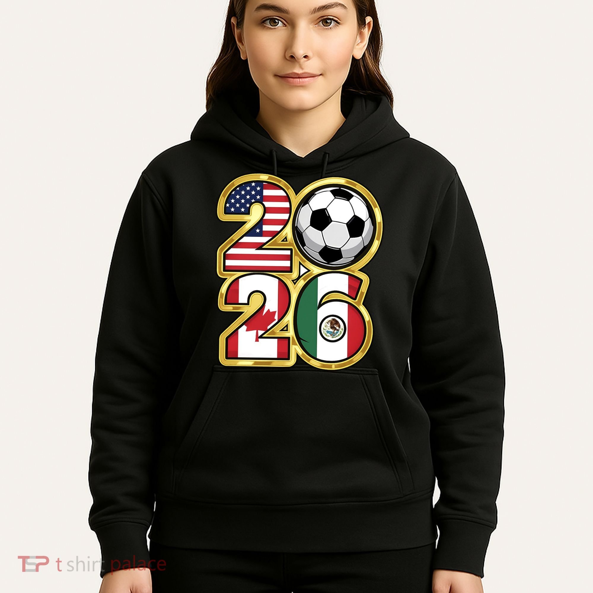  2026 USA Canada Mexico Soccer Cup Hoodie