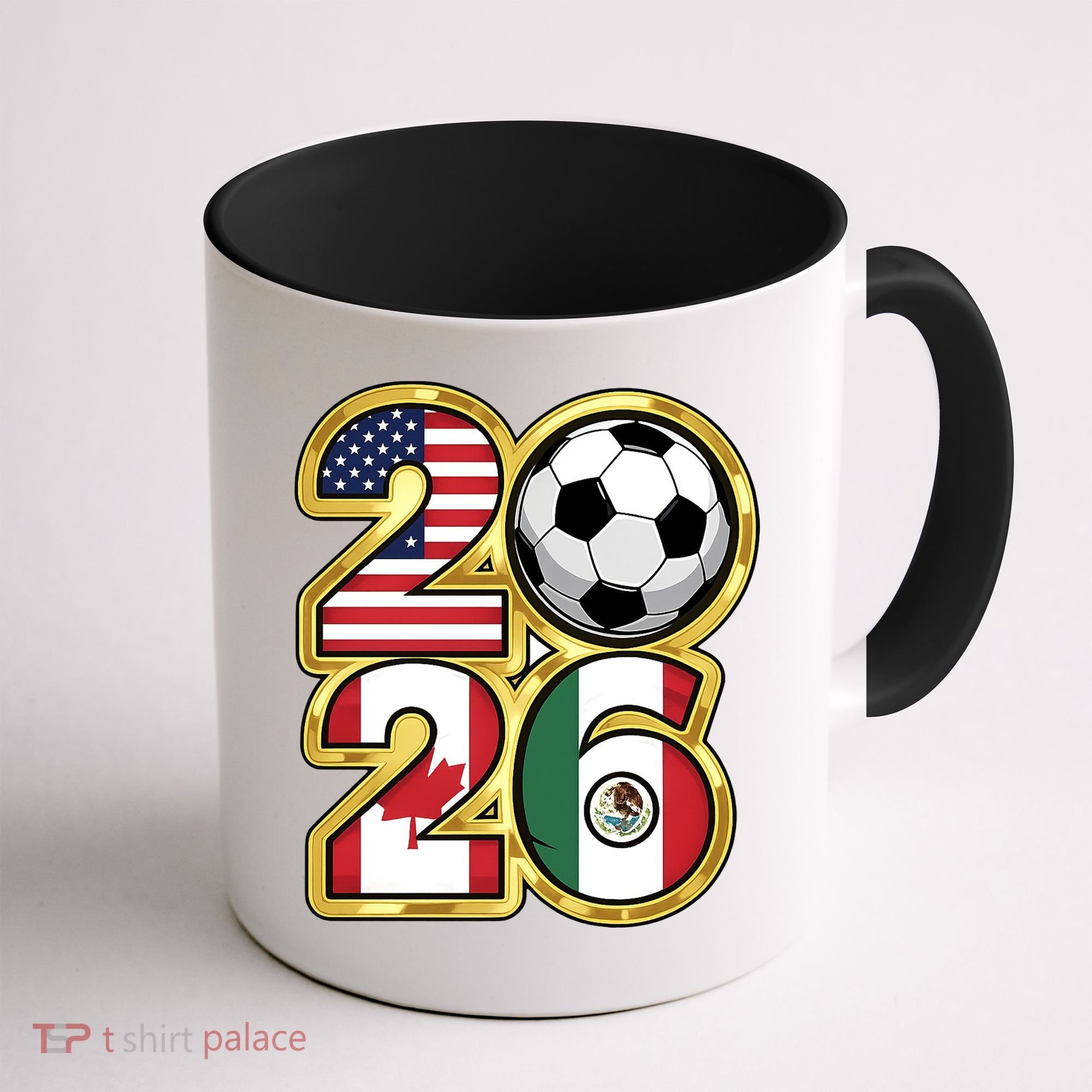  2026 USA Canada Mexico Soccer Cup Coffee Mug