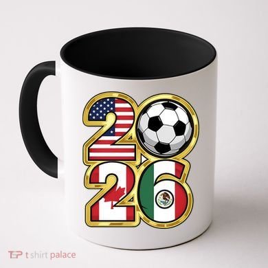  2026 USA Canada Mexico Soccer Cup Coffee Mug