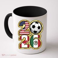  2026 USA Canada Mexico Soccer Cup Coffee Mug thumb 0