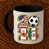  2026 USA Canada Mexico Soccer Cup Coffee Mug thumb 2