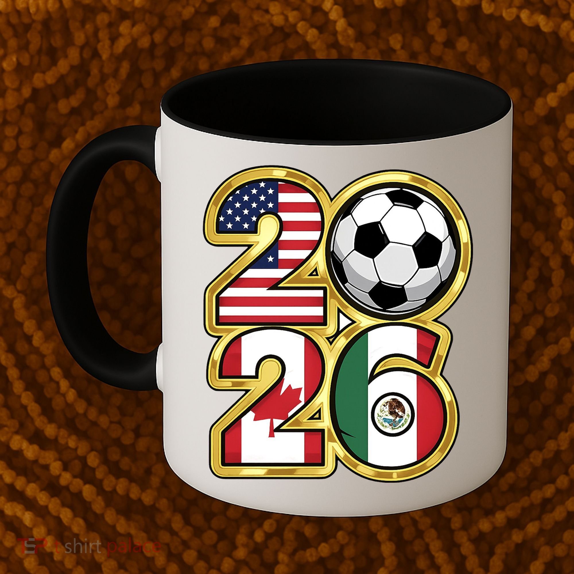  2026 USA Canada Mexico Soccer Cup Coffee Mug