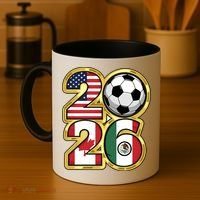  2026 USA Canada Mexico Soccer Cup Coffee Mug thumb 4