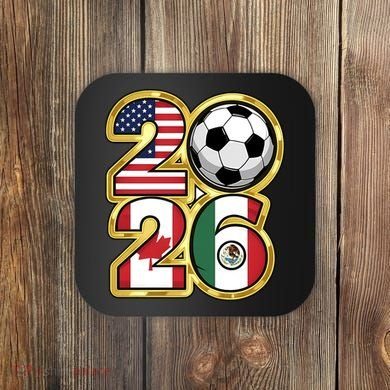  2026 USA Canada Mexico Soccer Cup Coaster