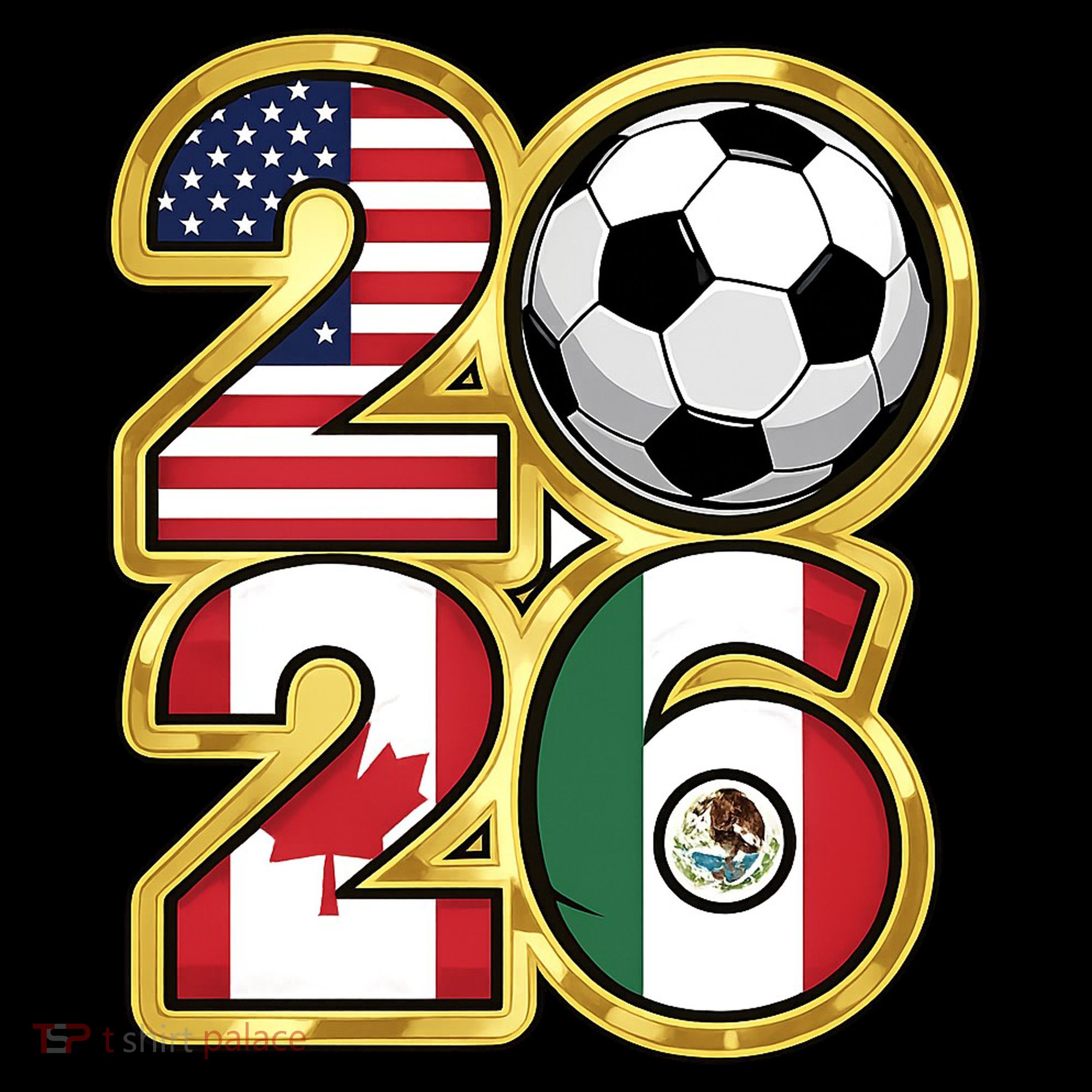  2026 USA Canada Mexico Soccer Cup Coaster