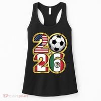  2026 USA Canada Mexico Soccer Cup Women's Tank Top thumb 0