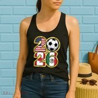  2026 USA Canada Mexico Soccer Cup Women's Tank Top thumb 2
