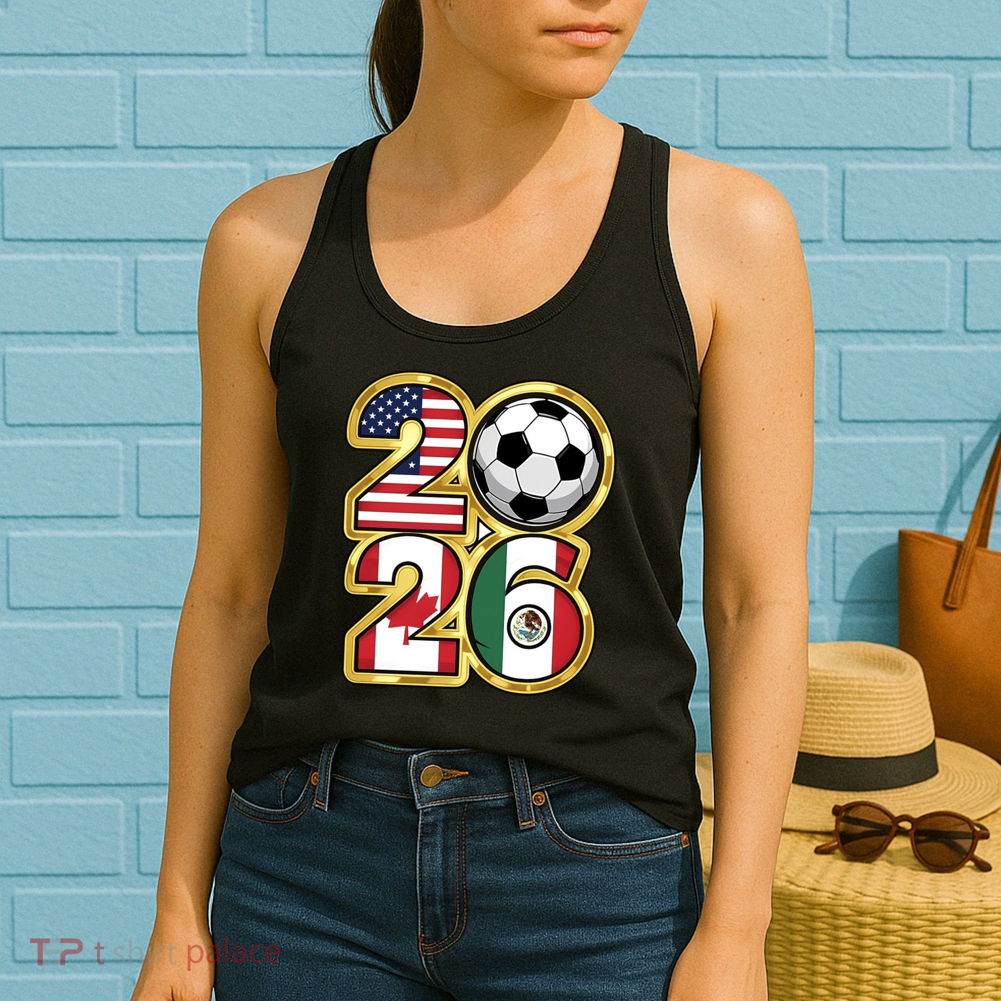  2026 USA Canada Mexico Soccer Cup Women's Tank Top